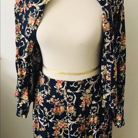 Bonnie & norma vintage suit 2 piece set skirt & button down shirt - Picture 3 of 14